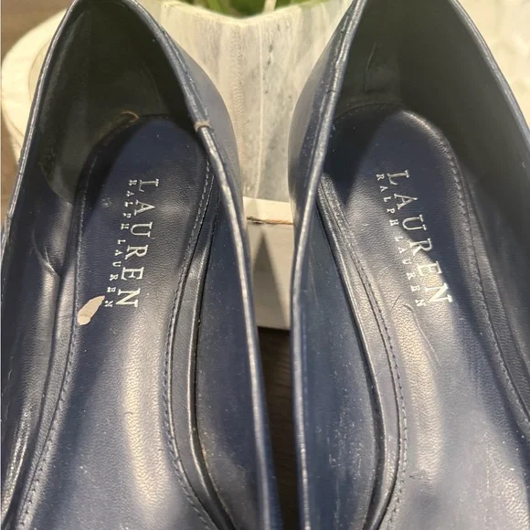 Ralph Lauren Navy Blue Flats 8 - Picture 8 of 9